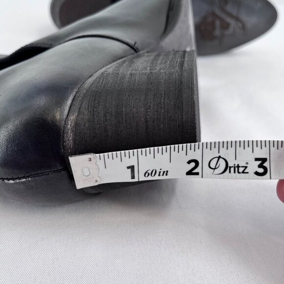 Free People Charm Double V Ankle Boot Women's Size 38 in Black Block Heel - Picture 14 of 15